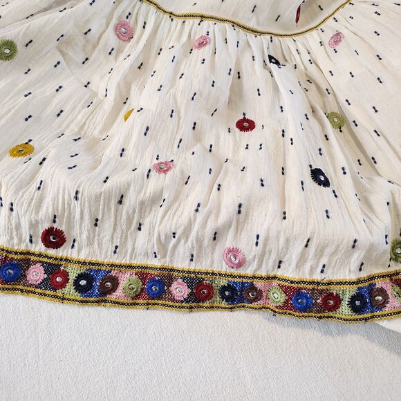 Anthropologie Payal Pratap Nora Midi Embroidered Artisan Festival Boho Dress 8 - Picture 14 of 15